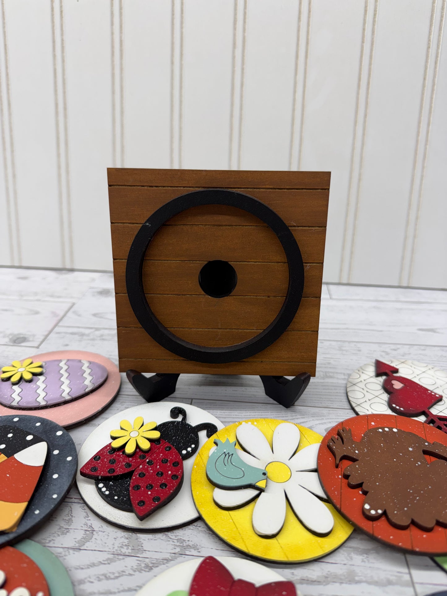 Interchangeable Square Wood Sign Base