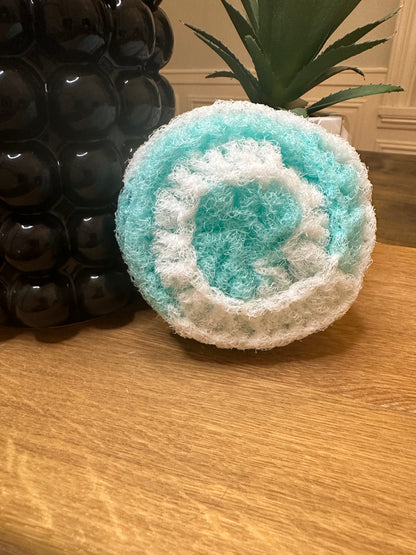 Aqua Swirl Jumbo Scrubbie