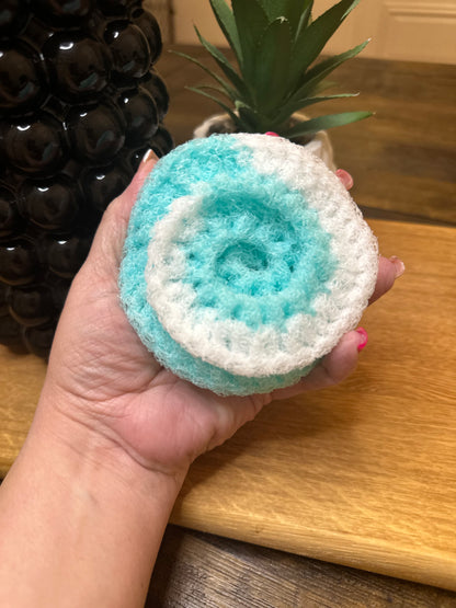 Aqua Swirl Jumbo Scrubbie