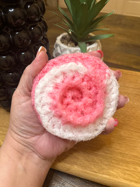 Strawberry Swirl Jumbo Scrubbie