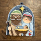 Handcrafted Wooden Nativity Ornament – Rustic Christmas Decor