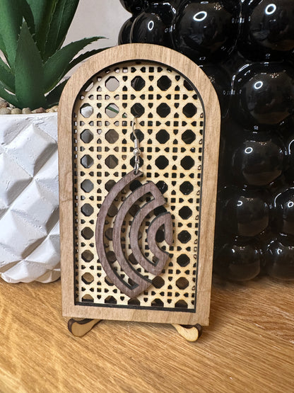 Black Walnut Wood Earrings