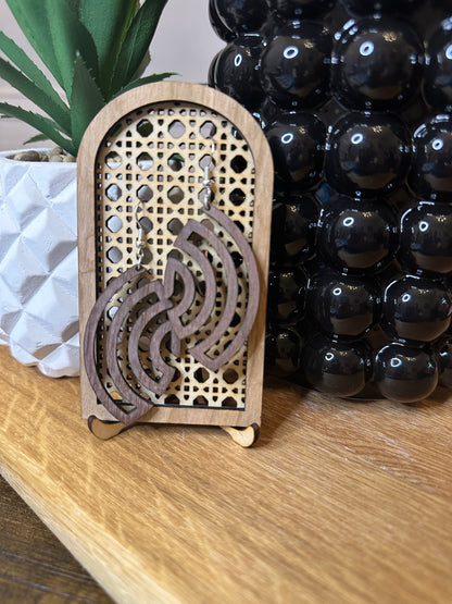 Black Walnut Wood Earrings