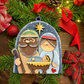 Handcrafted Wooden Nativity Ornament – Rustic Christmas Decor