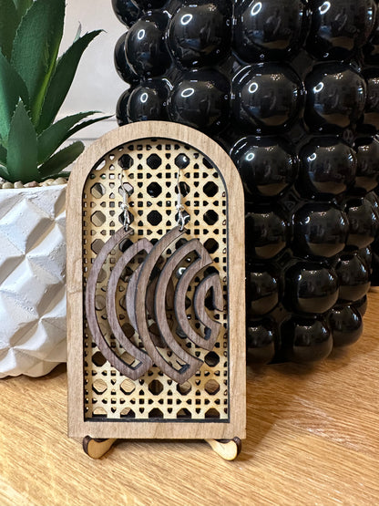 Black Walnut Wood Earrings