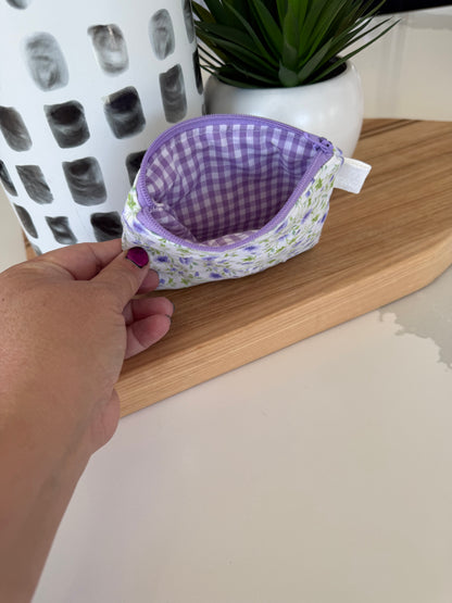 Lavender Fields Mini Keychain Wallet