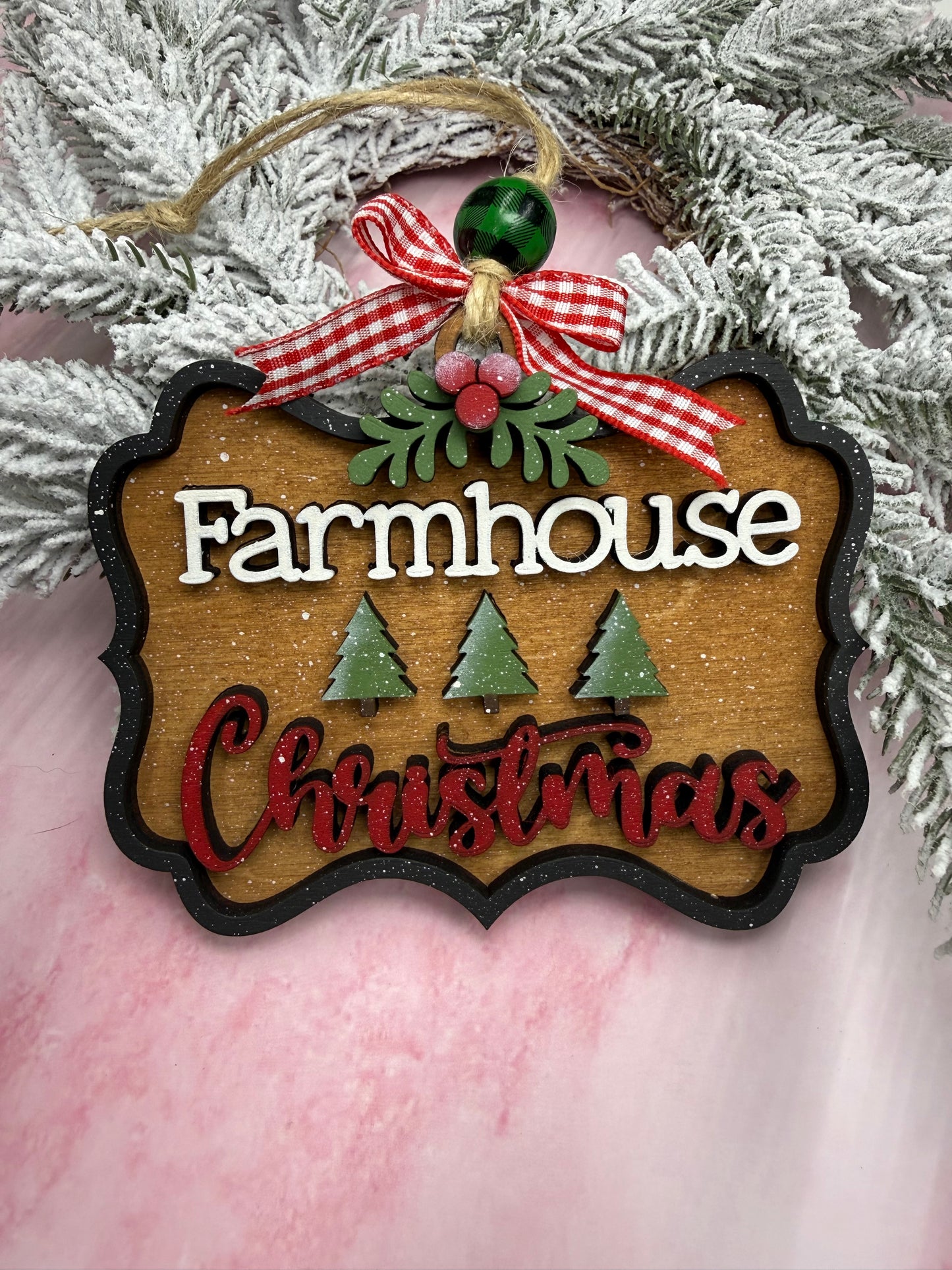 Farmhouse Christmas Ornament