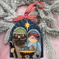 Handcrafted Wooden Nativity Ornament – Rustic Christmas Decor