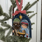 Handcrafted Wooden Nativity Ornament – Rustic Christmas Decor