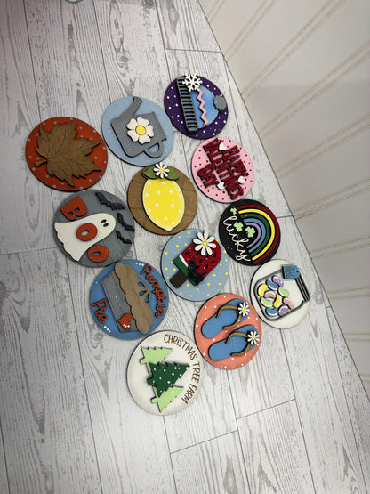 Volume 5 Interchangeable 3 inch Round Sign Set (12 Piece)