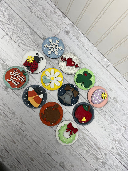 Vol 2 Interchangeable 3 inch Round Sign Set (12 Piece)