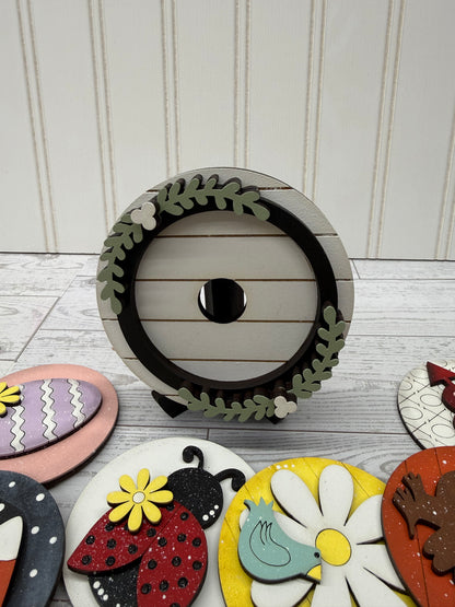 Interchangeable Round Wood Sign Base