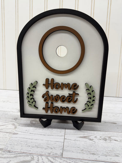 Home Sweet Home Arched Wooden Sign