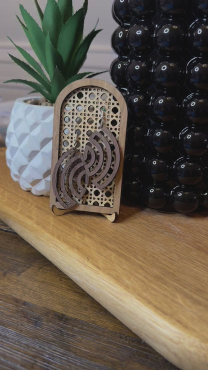 Black Walnut Wood Earrings