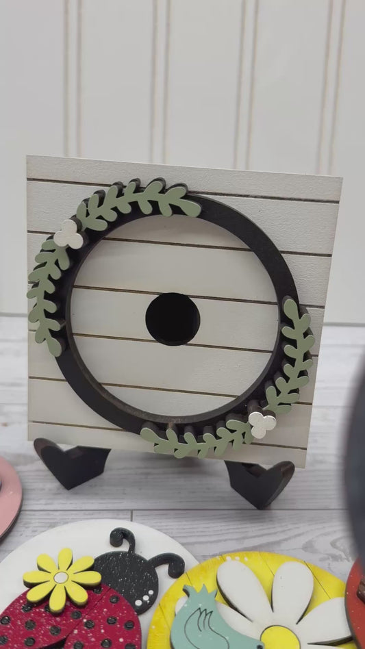 Interchangeable Square Wood Sign Base