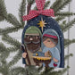Handcrafted Wooden Nativity Ornament – Rustic Christmas Decor